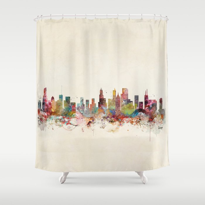 chicago illinois Shower Curtain Gallery Image 1