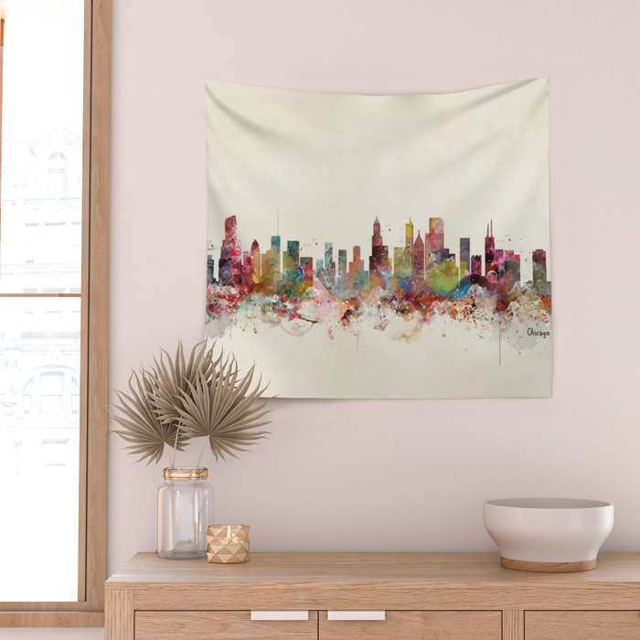 chicago illinois Wall Tapestry Gallery Image 2