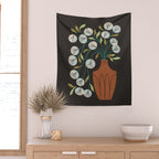 Overflowing Terra Cotta Vase Wall Tapestry Gallery Image 2