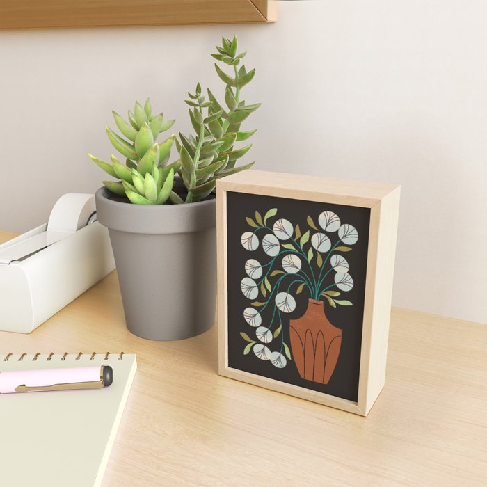 Overflowing Terra Cotta Vase Mini Art Print Gallery Image 2