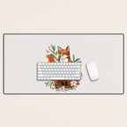Autumn Fox II Desk Mat Gallery Image 1
