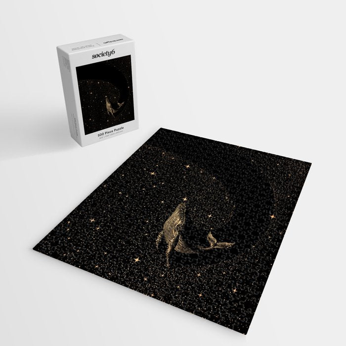 Starry Whale - Dark GOLD Version Jigsaw Puzzle Gallery Image 2