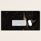 Starry Whale - Dark GOLD Version Desk Mat Gallery Image 1