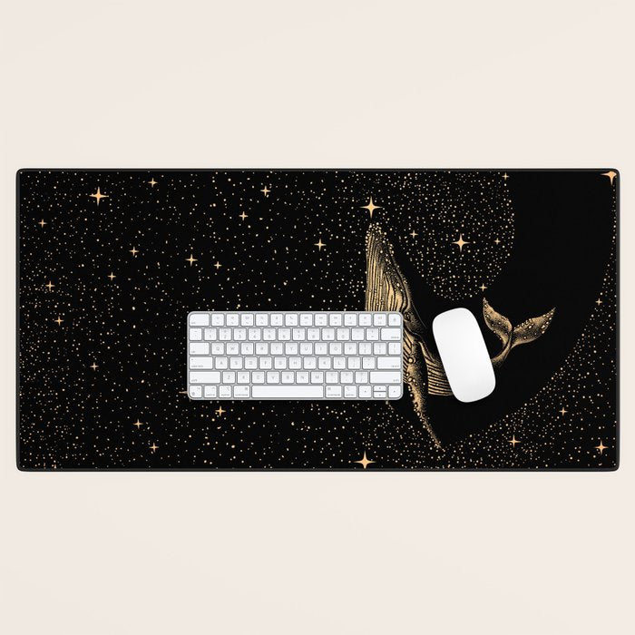 Starry Whale - Dark GOLD Version Desk Mat Gallery Image 1