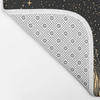 Starry Whale - Dark GOLD Version Bath Mat Gallery Image 2