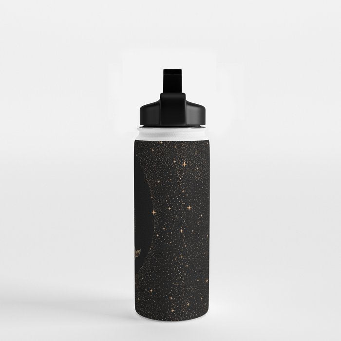 Starry Whale - Dark GOLD Version Water Bottle Gallery Image 2