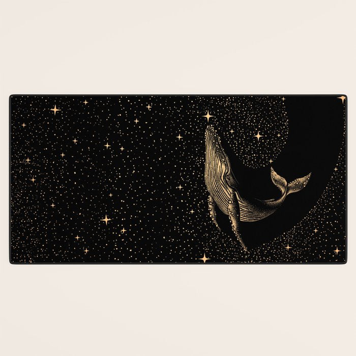Starry Whale - Dark GOLD Version Desk Mat Gallery Image 3