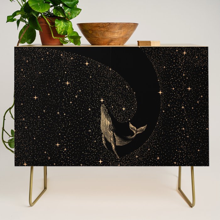 Starry Whale - Dark GOLD Version Credenza Gallery Image 1