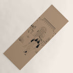Last Stop - Tan & Black Yoga Mat Gallery Image 1