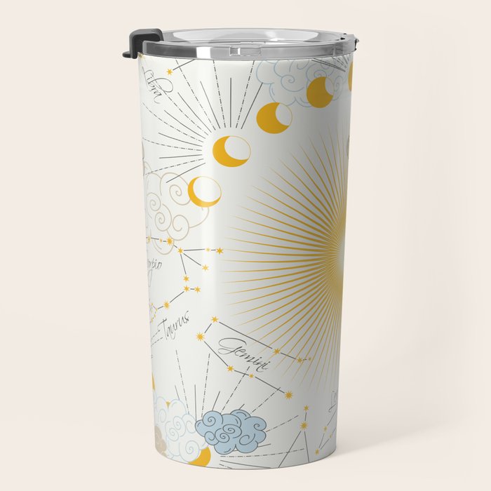 Feel the Cosmic Zodiac signs Travel Mug Gallery Image 3