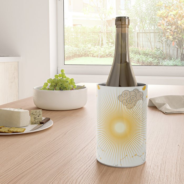 Feel the Cosmic Zodiac signs Wine Chiller Gallery Image 4