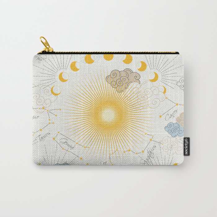 Feel the Cosmic Zodiac signs Carry All Pouch Gallery Image 1