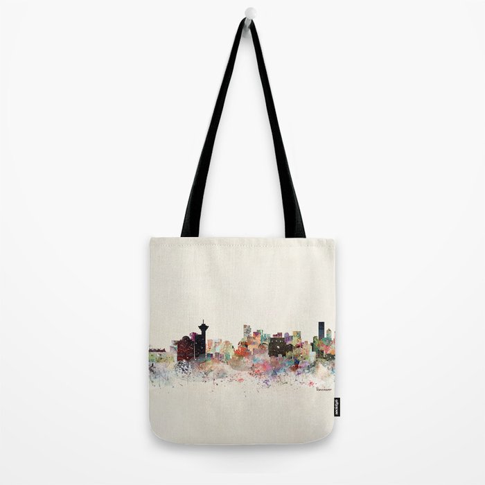vancouver skyline Tote Bag Gallery Image 2
