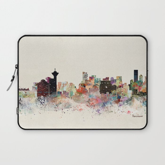 vancouver skyline Laptop Sleeve Gallery Image 1