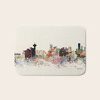 vancouver skyline Bath Mat Gallery Image 1