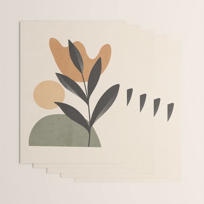 Abstract Minimal -Plant 9 Wrapping Paper Gallery Image 3