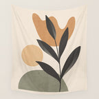 Abstract Minimal -Plant 9 Wall Tapestry Gallery Image 4