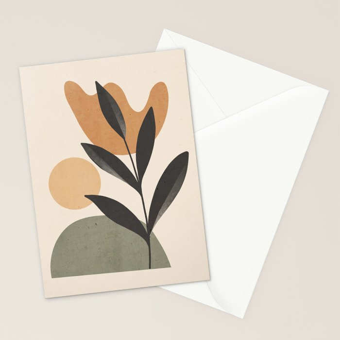 Abstract Minimal -Plant 9 Stationery Card Gallery Image 2