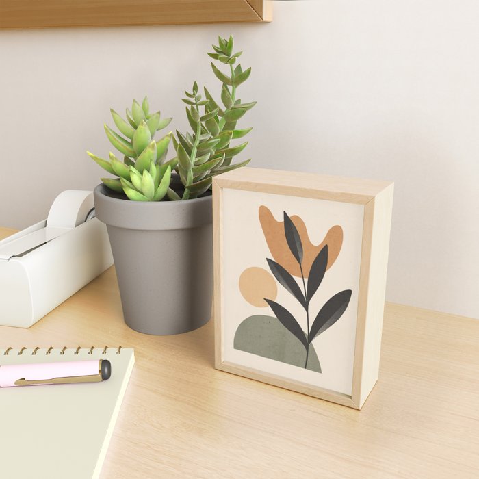 Abstract Minimal -Plant 9 Mini Art Print Gallery Image 2