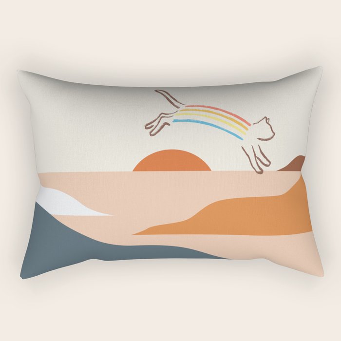Cat Landscape 31C Rectangular Pillow Gallery Image 2
