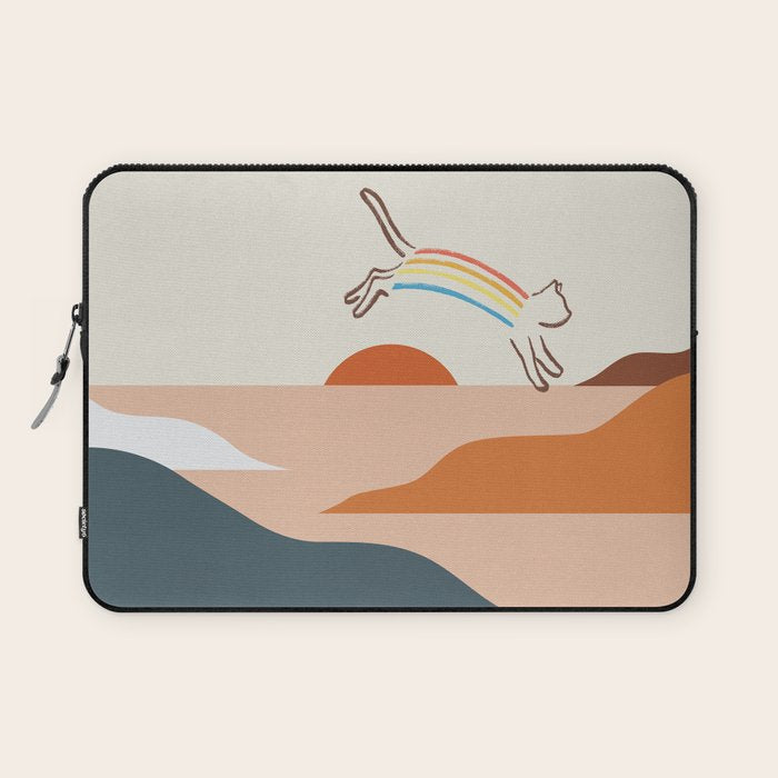 Cat Landscape 31C Laptop Sleeve Gallery Image 1
