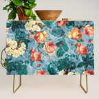 Floral and Marble Texture II Credenza Gallery Image 1
