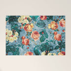 Floral and Marble Texture II Welcome Mat Gallery Image 1