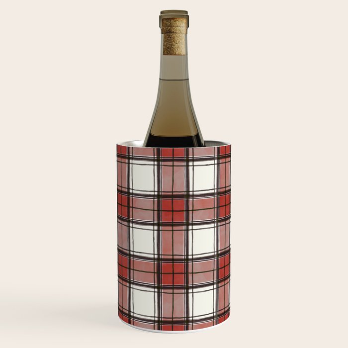 Holiday Plaids - Rustic checks Red Wine Chiller Gallery Image 3