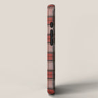 Holiday Plaids - Rustic checks Red iPhone Case Gallery Image 2