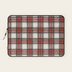 Holiday Plaids - Rustic checks Red Laptop Sleeve Gallery Image 1