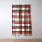 Holiday Plaids - Rustic checks Red Window Curtain Gallery Image 3