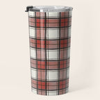 Holiday Plaids - Rustic checks Red Travel Mug Gallery Image 3