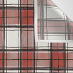 Holiday Plaids - Rustic checks Red Wall Tapestry Gallery Image 3