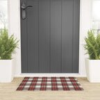 Holiday Plaids - Rustic checks Red Welcome Mat Gallery Image 3