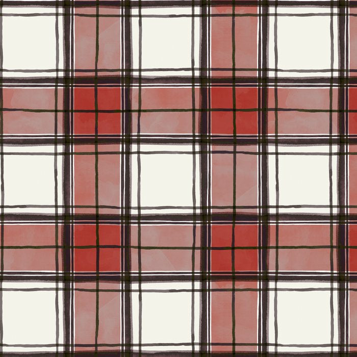 Holiday Plaids - Rustic checks Red Coffee Mug Gallery Image 2