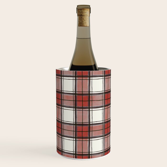 Holiday Plaids - Rustic checks Red Wine Chiller Gallery Image 2
