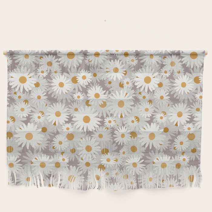 Purple chamomile pattern Wall Hanging Gallery Image 1