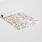 Purple chamomile pattern Yoga Mat Gallery Image 2