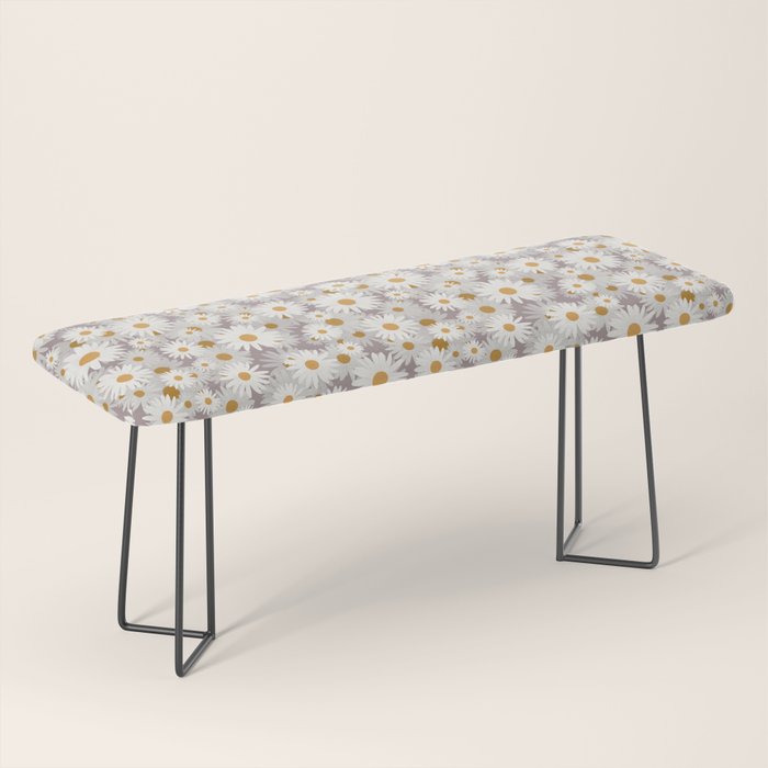 Purple chamomile pattern Bench Gallery Image 1