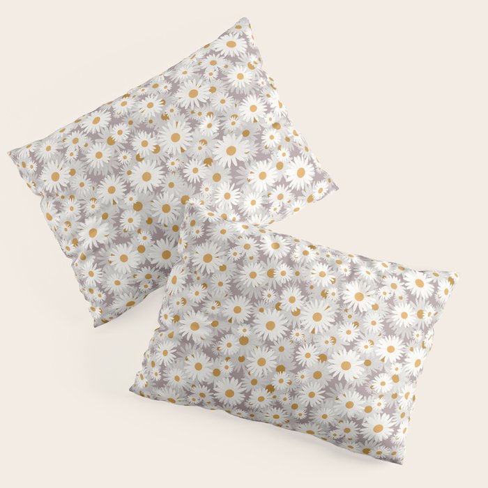 Purple chamomile pattern Pillow Sham Gallery Image 3
