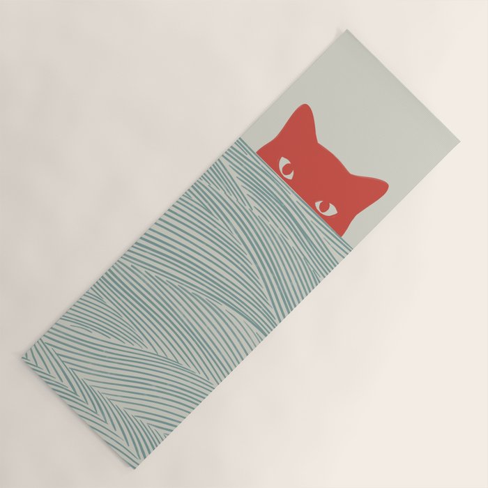 Cat Landscape 180: Sunrise Cat Yoga Mat Gallery Image 1