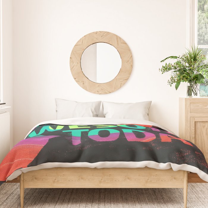 Do Something Awesome Today Duvet Cover Gallery Image 3