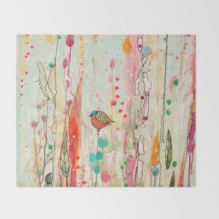 this strange feeling of liberty Throw Blanket Gallery Image 2