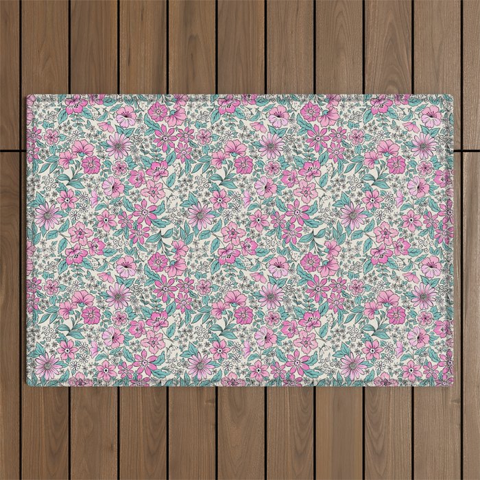 Posey - purple Outdoor Rug Gallery Image 1