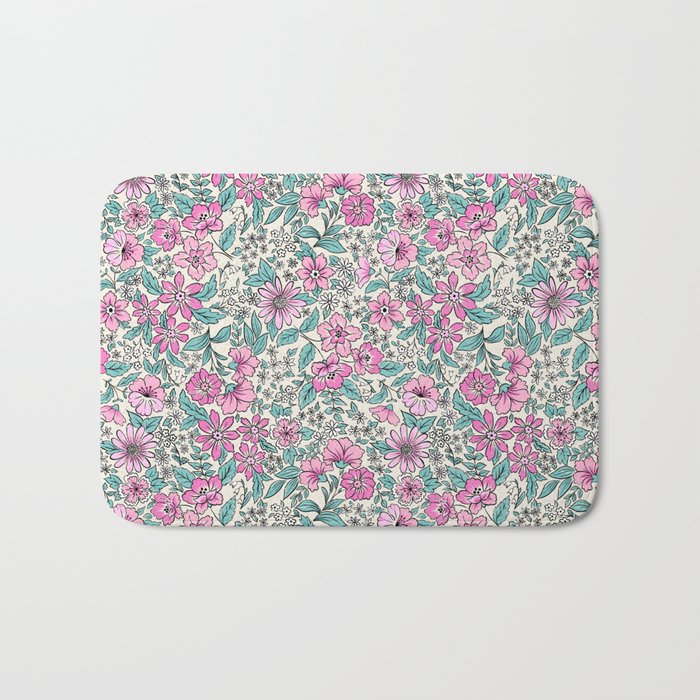 Posey - purple Bath Mat Gallery Image 1