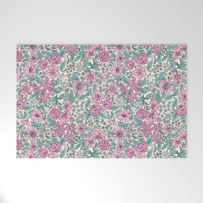 Posey - purple Welcome Mat Gallery Image 1