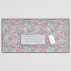 Posey - purple Desk Mat Gallery Image 1