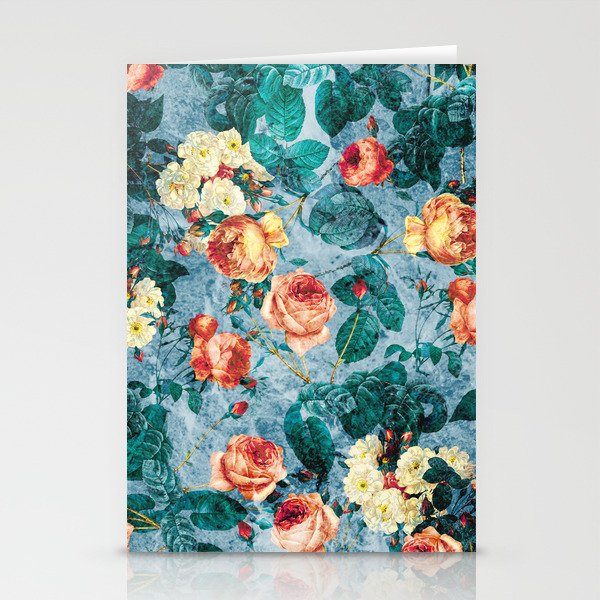 Floral and Marble Texture II Stationery Card Gallery Image 2