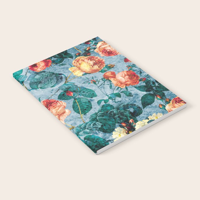Floral and Marble Texture II Notebook Gallery Image 2