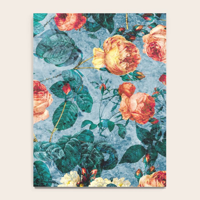 Floral and Marble Texture II Notebook Gallery Image 4